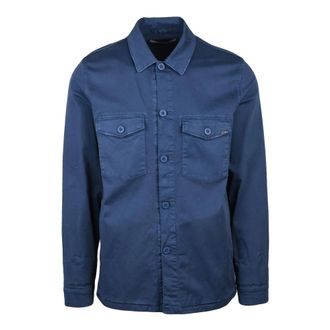 40weft Casual Shirt - Heren - Casual Overhemden - Blauw - M - Katoen - Overhemden
