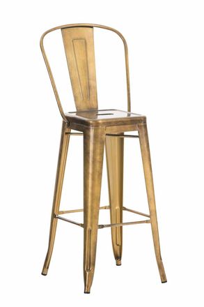 Clp Taburete Industrial Aiden Dorado