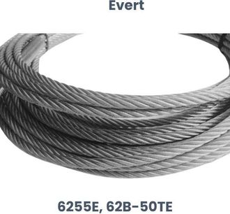 OEM Repuesto Evert: Cable De Polipasto De Acero Evert 6255e, 62b-50te