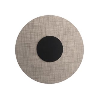 Rossini Illuminazione Solaris Applique Da Parete Nera Con Paralume Avorio 12w 3000k Cri90 Ip20 - Rossini Group, Illuminazione Led Di Design Per Interni