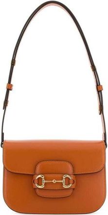 Gucci Orange Small Gucci Horsebit 1955 Shoulder Bag Newdarkrusty Calf Skin Borse A Mano