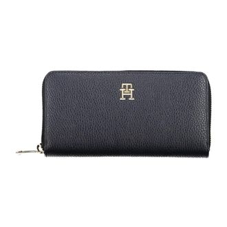 Tommy Hilfiger Accessoires, Dames, Blauw, ONE Size, Blauwe Damesportemonnee met Ritssluiting