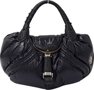 Fendi Black Nylon Handbag Tote Bag (Pre-Owned)