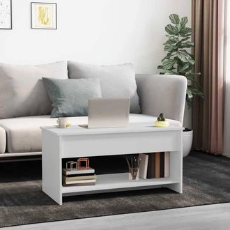 Berkfield Home Modern 809647 Coffee Table White 102x50x52, 5 cm Engineered Wood