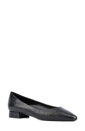 Aquatalia Penina Weatherproof Pointed Toe Flat in Black at Nordstrom, Size 9.5