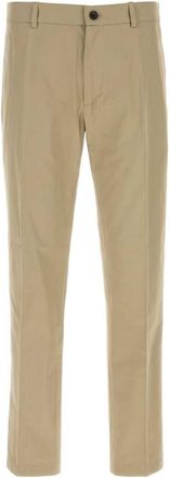 Burberry Beige Tailored Solid Trousers