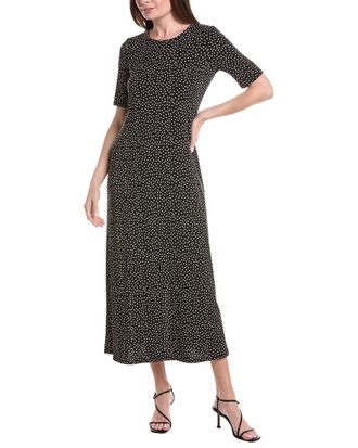 Vince Camuto 3/4 Sleeve Crewneck Maxi Dress
