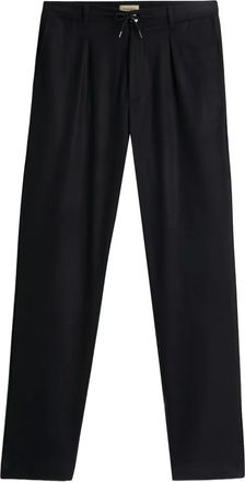 Woolrich Milton drawstring flannel trousers - Black