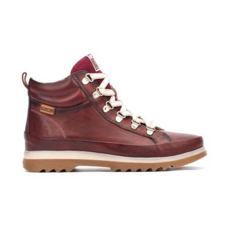 Pikolinos Vigo Lace-Zip Boot - Dames - Veterlaarzen - Rood - 37 EU - Leer - Schoenen
