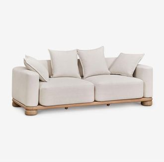 Sklum Sofá de 2 plazas en madera de acacia Ioanis Sklum