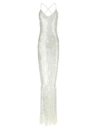 Norma Kamali White Polyamide Long Womens Dress