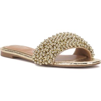 Vince Camuto Balea Slide Sandal in Gold at Nordstrom, Size 6