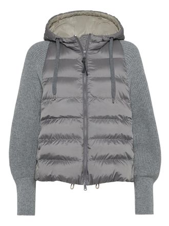 Brunello Cucinelli Gewatteerd jack - Grijs