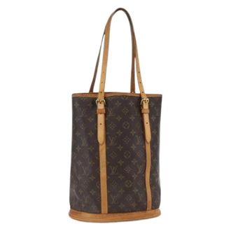 Louis Vuitton Pre-owned Bucket Bags, female, Brown, Size: ONE SIZE Pre-owned Vintage Canvas Bucket Bag