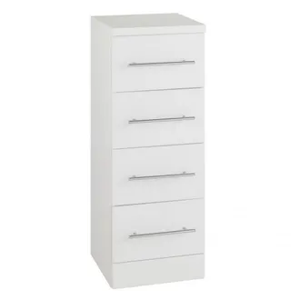 Clifton Gloss White Four Drawer Unit Bathroom Unit