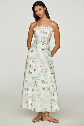 Mare Mare Lace-Trim Midi Dress