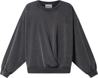 Isabel Marant Sauria Sweat Shirt - Dames - Sweatshirts - Zwart - M - Katoen - Hoodies & sweatvesten