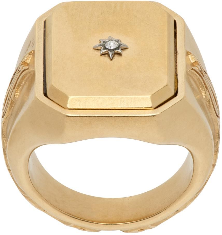 【Maison Margiela】スター ディテール シグネット リング Maison Margiela Chevalier シグネットリング | シルバートーン