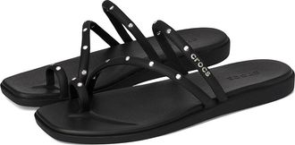 Crocs Miami Toe Loop Sandal Womens Sandals Black Studs : 9 M