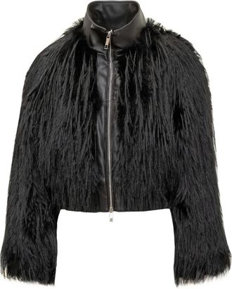 BOSS Jack met donzig detail - Zwart