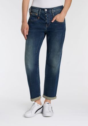 Herrlicher Boyfriend-Jeans HERRLICHER Shyra Tap Denim, Damen, Gr. 26, N-Gr, bunt (traffic), Denim/Jeans, Obermaterial: 98% Baumwolle, 2% Elasthan, 7/8-L&auml;nge, Jea