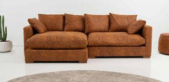 HOME AFFAIRE Ecksofa »Coray« Breite 266 cm, extra weich und kuschelig, mit Federn und Daunen