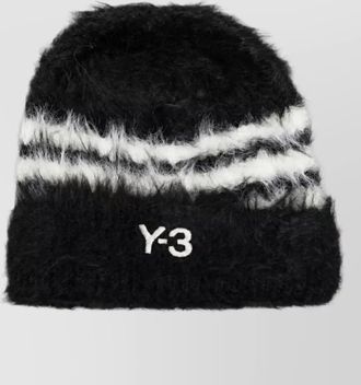 Yohji Yamamoto striped beanie