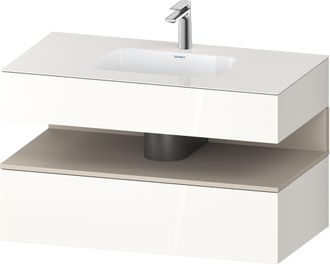 Duravit Duravit - Qatego Lavabo Encastr&eacute; Avec Meuble Sous-lavabo En