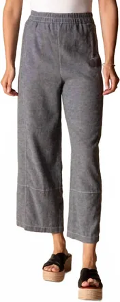 Habitat Contrast Seam Crop Pant In Black