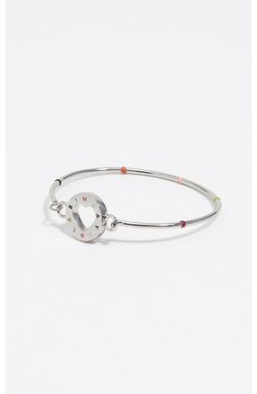 Bimba & Lola Logo Rigid Bracelet in Dark Silver at Nordstrom