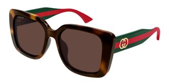 Gucci GG2118SA Asian Fit 002 Womens Sunglasses Size 55 - Free RX Lenses - Free RX Lenses