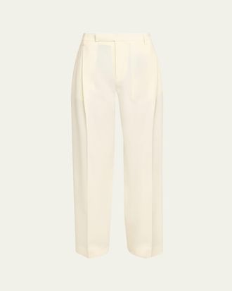 Maria McManus Pleated Straight-Leg Trousers