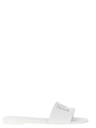 Dolce & Gabbana White Slip On Sandals