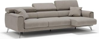 Divani.Store Sof&aacute; 3 plazas extensibles en tejido impermeable 244 cm beige