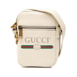 Gucci Pre-owned Cross Body Bags, female, White, Size: ONE SIZE Pre-owned Vintage Crossbody Bag