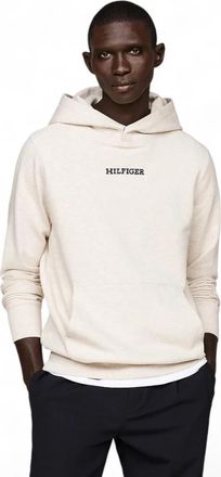 Tommy Hilfiger Hoodie - Heren - Hoodies - Beige - S - Katoen - Hoodies & sweatvesten