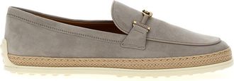 Tod's Grey Slip On Loafers