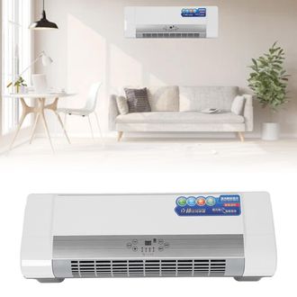 Infinite Radiador El&eacute;ctrico Mural, Funci&oacute;n De Doble Uso (aire Caliente Y Templado), Temporizador Para Todo El A&ntilde;o, Mando A Distancia, Protecci&oacute;n Contra Sobreca