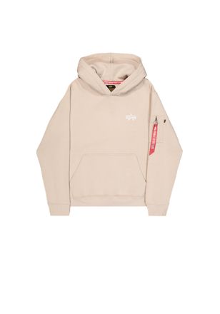 Alpha Industries Hoodie ALPHA INDUSTRIES Signature Backprint Hoodie, Herren, Gr. XXL, beige (organic beige), Obermaterial: 80% Baumwolle, 20% Polyester, regular fit, S