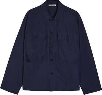 Ymc You Must Create Ymc Chest Patch Pocket Cotton Shirt - Blue - XL