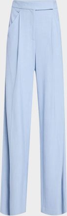 Veronica Beard Marbeau Wide-Leg Pants