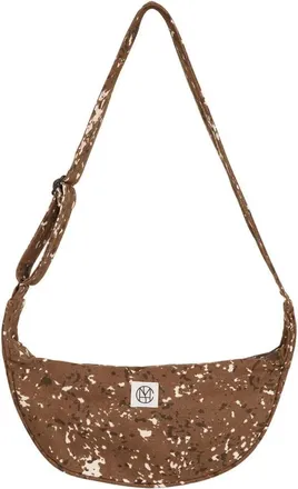 Moss Copenhagen Vola Bumbag AOP - Dames - Tassen - Bruin - Maat: ONE Size Katoen