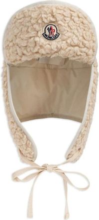 Moncler Accessories, male, Beige, M, Teddy Aviator Headwear