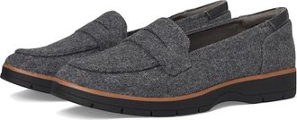 Dr. Scholls Nice Day Loafer/Moc Shoes Womens Shoes Charcoal Grey Wool : 6.5 M, Synthetic