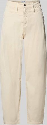 M.A.C Straight Fit Hose mit Rei&szlig;verschluss-Detail Modell Bora in Weiss, Gr&ouml;&szlig;e 32