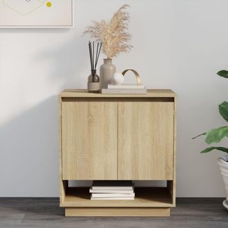vidaXL Vidaxl - Aparador De Madera Contrachapada Roble Sonoma 70x41x75 Cm