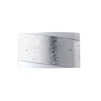 Netlighting PARIS 4 Light Flush Wall Light Silver 45x25cm | Size: 45x25 cm