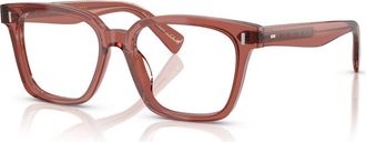 Oliver Peoples 51mm Rectangle optical glasses in Red at Nordstrom
