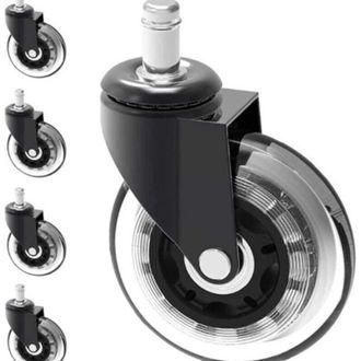 OEM Ruedas Para Silla De Oficina De 11x22 Mm - Ruedas Silenciosas, Capacidad De 300 Kg - Para Sillas De Oficina Est&aacute;ndar - Deslizamiento Suave De 360&deg;, F&aacute;