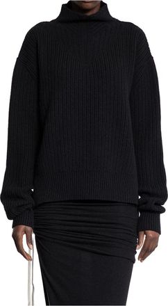 Rick Owens Turtlenecks, female, Black, Size: L Fisherman Turtle
